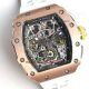 Copy Richard Mille RM011 Flyback Chronograph - Felipe Massa Watch Rose Gold White Tape Watch(2)_th.jpg